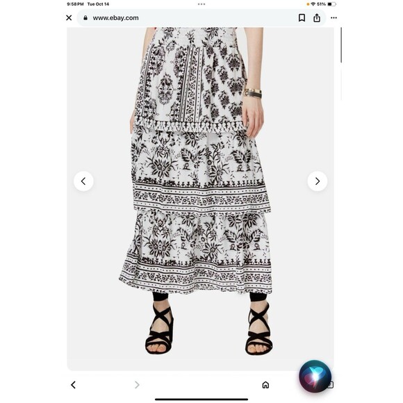 INC INTERNATIONAL CONCEPTS Women's Tiered Skirt Size Medium - Picture 8 of 9